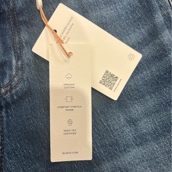 QUINCE Bella Stretch Relaxed Straight Jeans - Picture 5 of 5